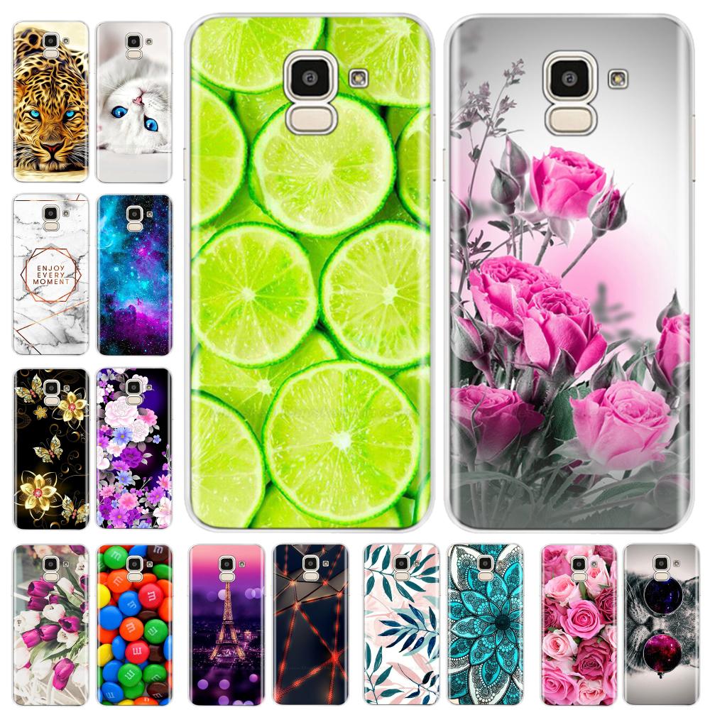 Чехол для Samsung Galaxy J6 2018 Мягкая задняя крышка из ТПУ-силикона sДля Coque Fundas Samsung J6 2018 J6 Plus 2018 Мягкие чехлы для телефона