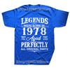 Novelty Vintage 1978 Funny 47 Years Old 47th Tee Tops Round Neck Short-Sleeve Fashion Tshirt Clothing Casual Basic T-shirts