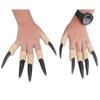 Halloween Dress Up Props Supplies Zombie Nails Fake Finger Sets Vampire Werewolf Paws