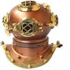 Naval Vintage Diving Helmet Handmade Miniature Christmas Copper Navy