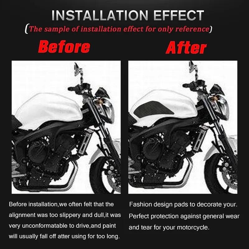 For YAMAHA FZ6 N/S 2004-2010 Tank Traction Pad  Motorfiets Decoration Side Gas Knee Grip Protector Anti Slip Sticker FZ6N FZ6S