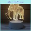Креативный 3D Слон Корова Клубника Спутник Земля Ночник Акриловый Абажур Питание от USB