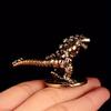 Pure Brass Jurassic Dinosaur Model Craft Living Room Office Home Creative Decoration Desktop Ornament