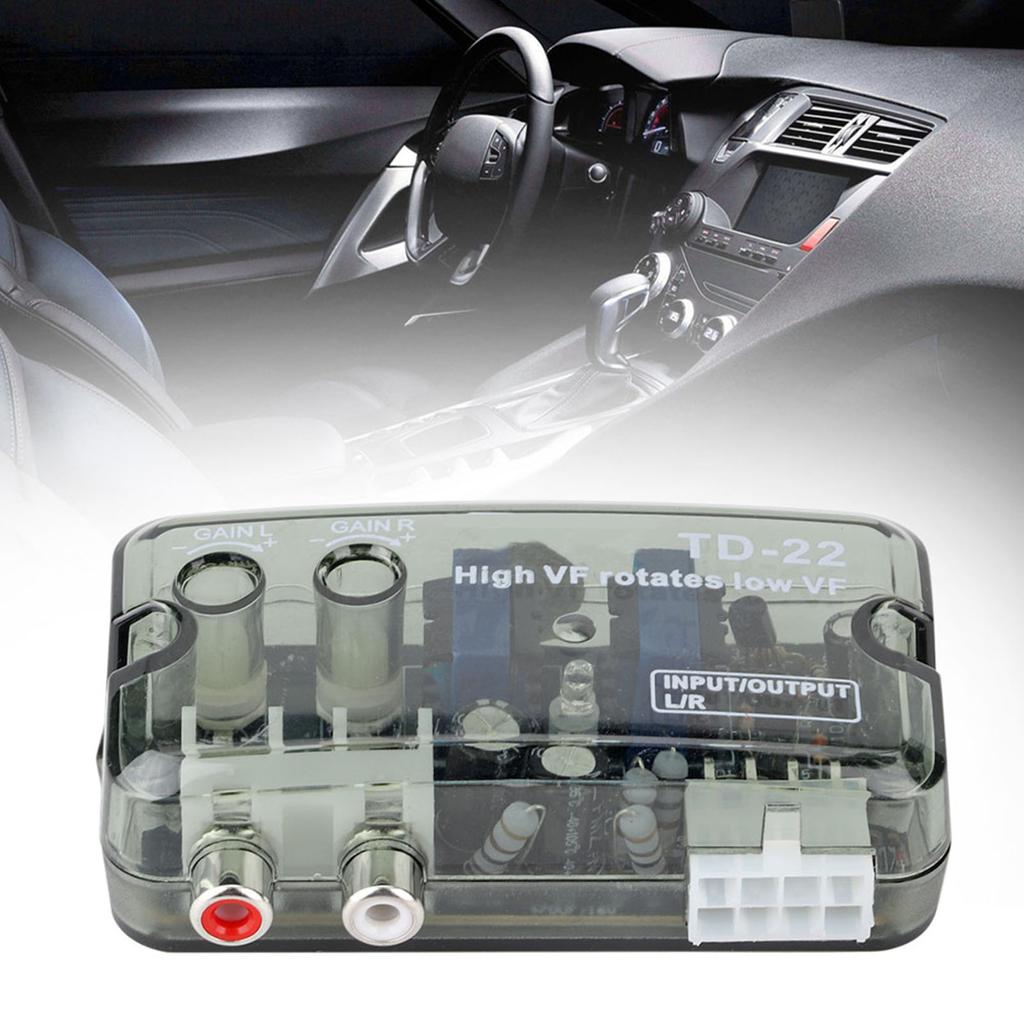 Автомобильный аудио конвертер Стерео Высокочастотный в Низкочастотный Преобразователь Уровня Динамика с Проводом Управления