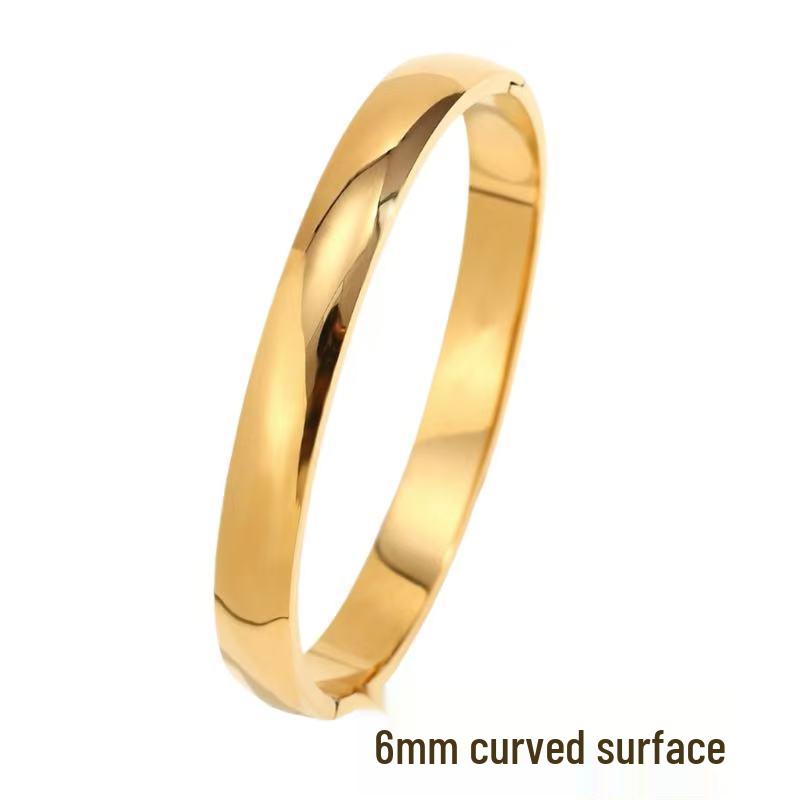 Женский роскошный браслет из нержавеющей стали: Гальванизированный титан, Полная бриллиантовая инкрустация, Европейско-американский стиль