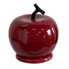 Ceramic Red Fruit Toothpick Dispenser Dental Floss Toothpick Holder Home Office Restaurant Kitchen Desktop Toothpick Organizer Container