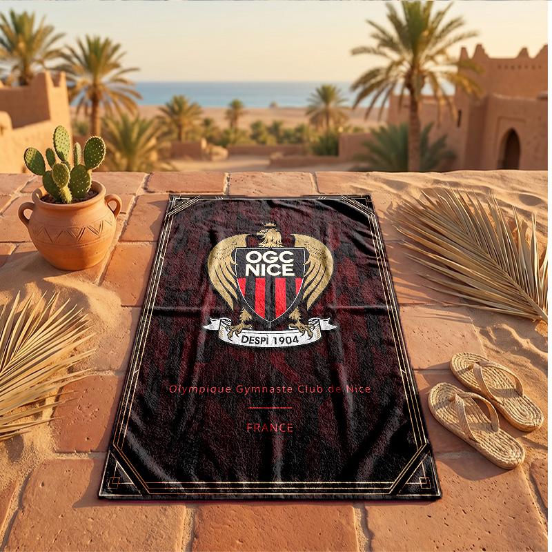 OGC Nice FC Print Microfiber Beach Towel Quick Dry Absorbent Large Towel For Beach Swimming Travel