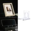 Acrylic Display Stand Clear Picture Frames Rack Wedding Home Decor Display Easels