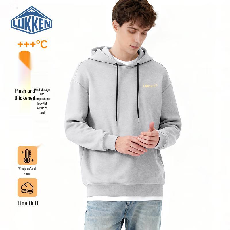 LUKKEN Мужская толстовка с капюшоном на флисовой подкладке 'Lucky Horse'