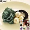 Моноцерос Леди Девушка Шик Милый Роза Цветок Искусственный Жемчуг Повязка на Голову Держатель для Хвоста Резинка для Волос AVE