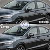 Для Honda City 2020 2025 2025 2025 Крышка бокового зеркала заднего вида автомобиля Накладка на крыло Наклейка Экстерьер Дверь Задний вид Корпус Отделка Карбон Авто