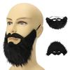 Fake Black Beard False Moustache Elasticated Halloween Party Prom Props