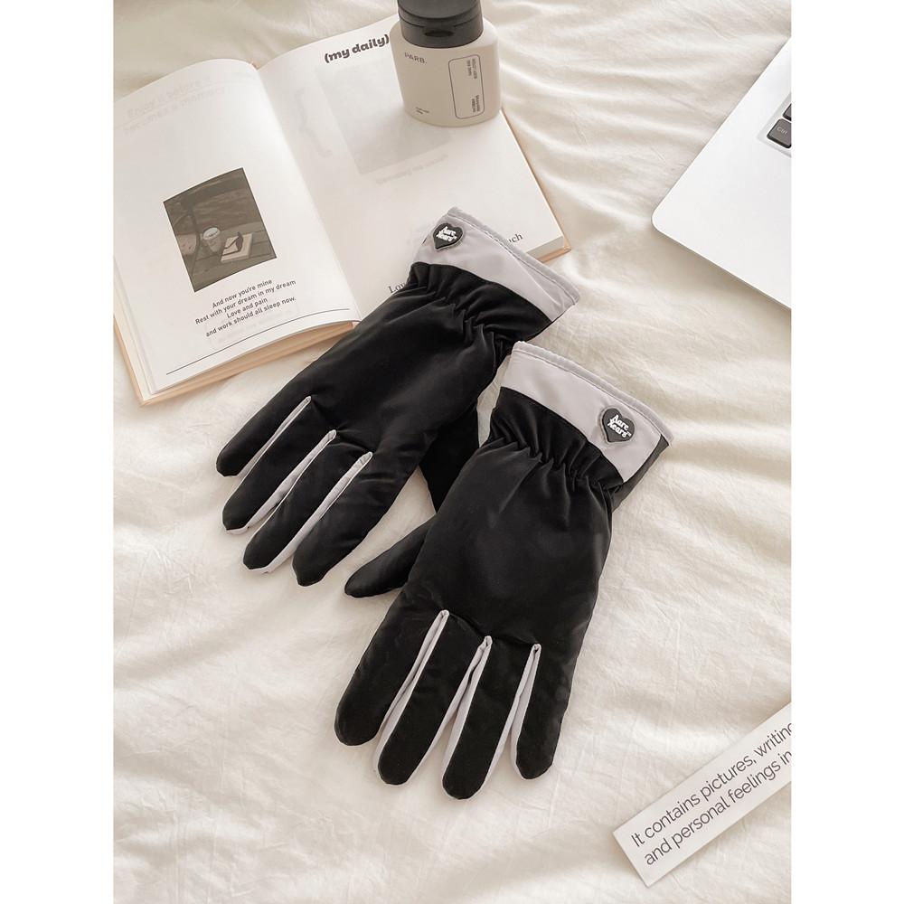 Winter Thermal Gloves for Women, Fleece Lined Windproof Waterproof Touchscreen Ski Cycling Motorcycle Gloves
