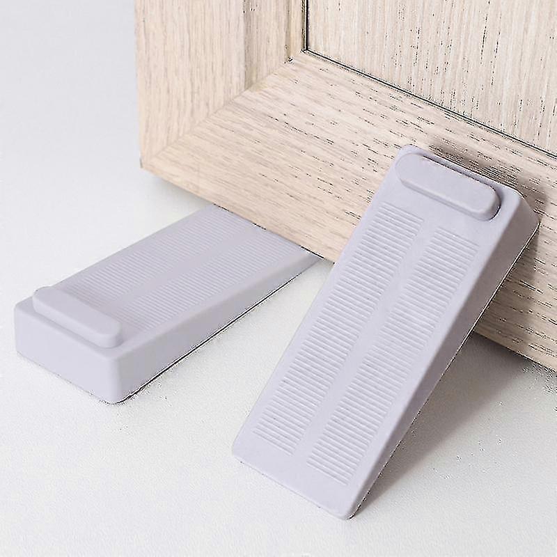 2pcs Door Stopper Easily Weds Door Up Finr Protector Flexible Floor Door Stops Wed Door Stop