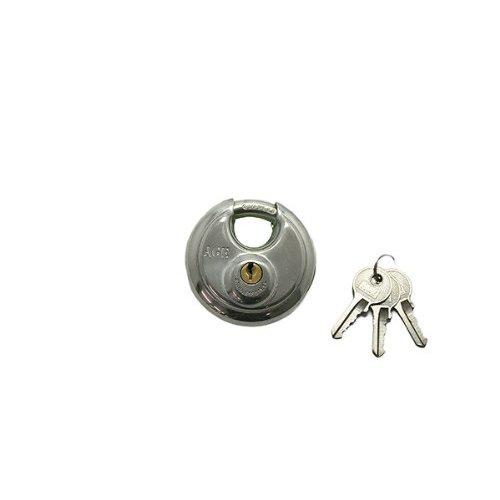 Hilogik Stainless Steel Drum Padlock GY-179, 70mm Round Cylinder Lock with 3 Keys