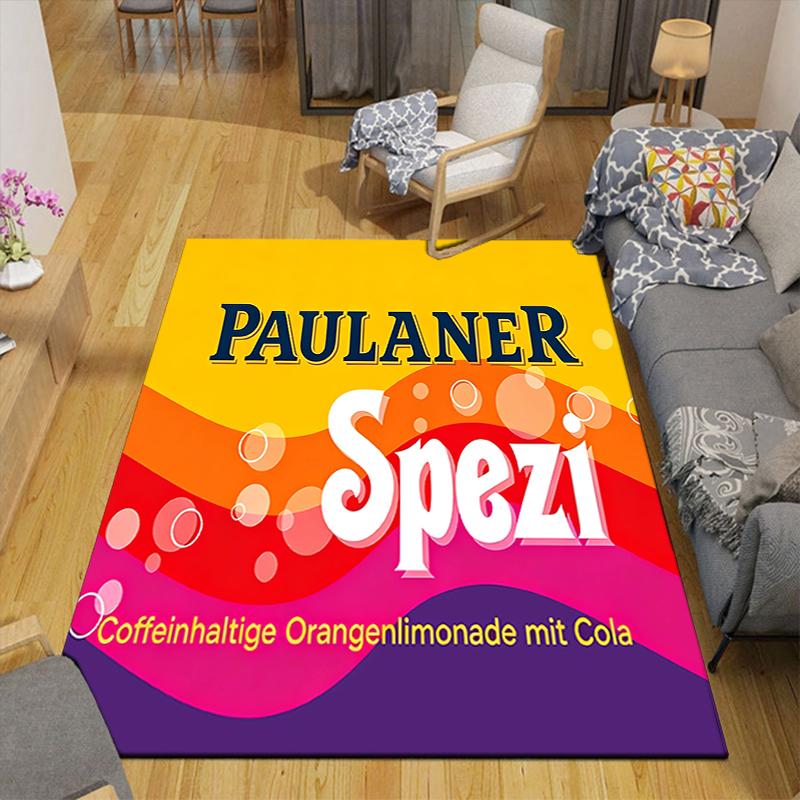 1Pc Paulaner Spezi Orange Cola Rug Office Carpet Indoor Outdoor Doormat Nonslip Soft Comfortable Living Christmas Halloween Xmas Gift D92427