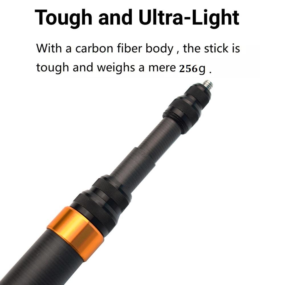 290cm 3m 150cm Carbon Fiber Invisible Extended Edition Selfie Stick For Insta360 X4 X3 ONE RS Accessories For GoPro Insta 360