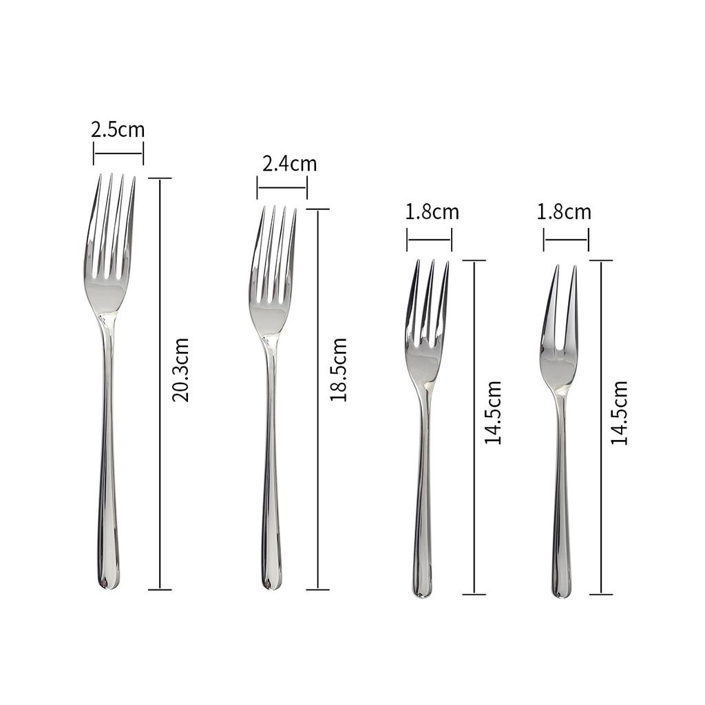 Вилка из утолщенной нержавеющей стали 304, высокий уровень внешнего вида, ресторан, отель, семейный обед, высококлассный набор вилок