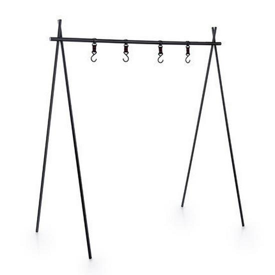 Folding Tripod Camping Rack for Clothes Drying & Travel Organization