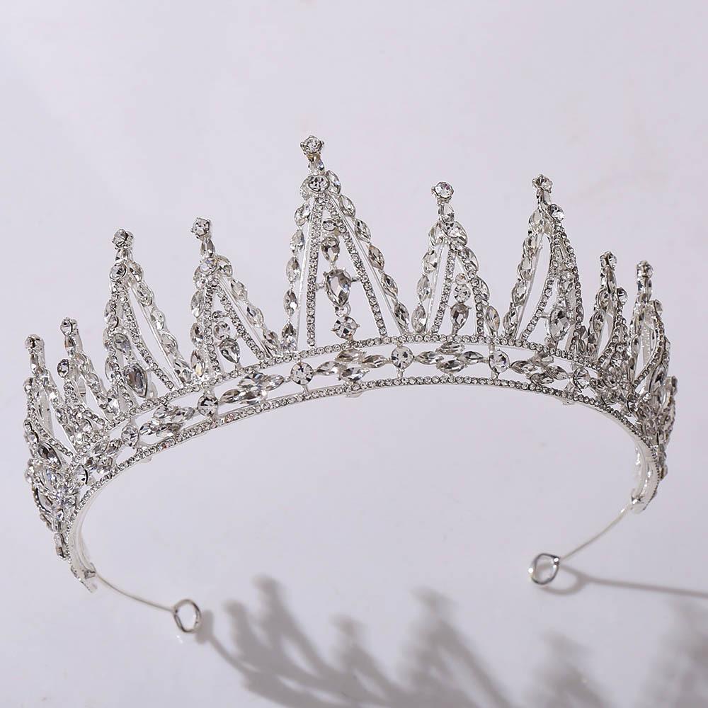 Новый хрустальный свадебный венец из сплава, высококачественные свадебные аксессуары для принцессы, аксессуары для свадебного платья на день рождения