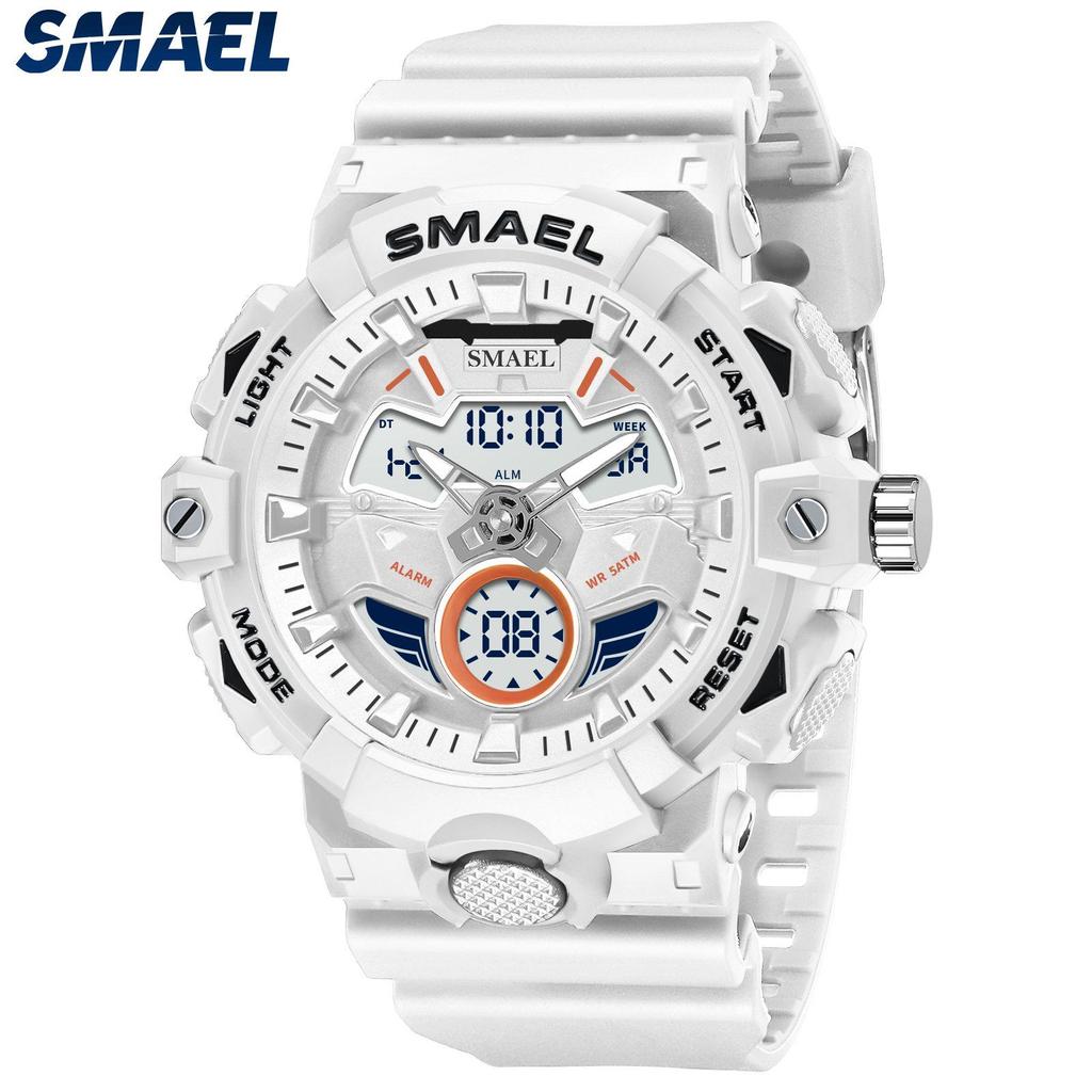 Спортивные часы SMAEL, оригинальные наручные часы, дропшиппинг, водонепроницаемые часы 50 м, 8085, кварцевые часы с будильником