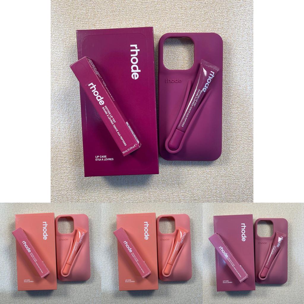 Набор силиконовых чехлов для телефона Rhode Lip Gloss для iPhone 16 с креативным дизайном