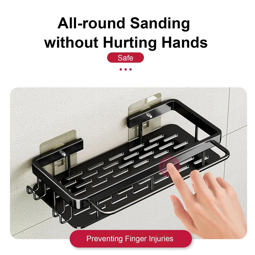 Полка для ванной комнаты без сверла настенная для бутылок с шампунем душевая угловая полка для хранения туалета алюминиевая ванная комната кухонные принадлежности