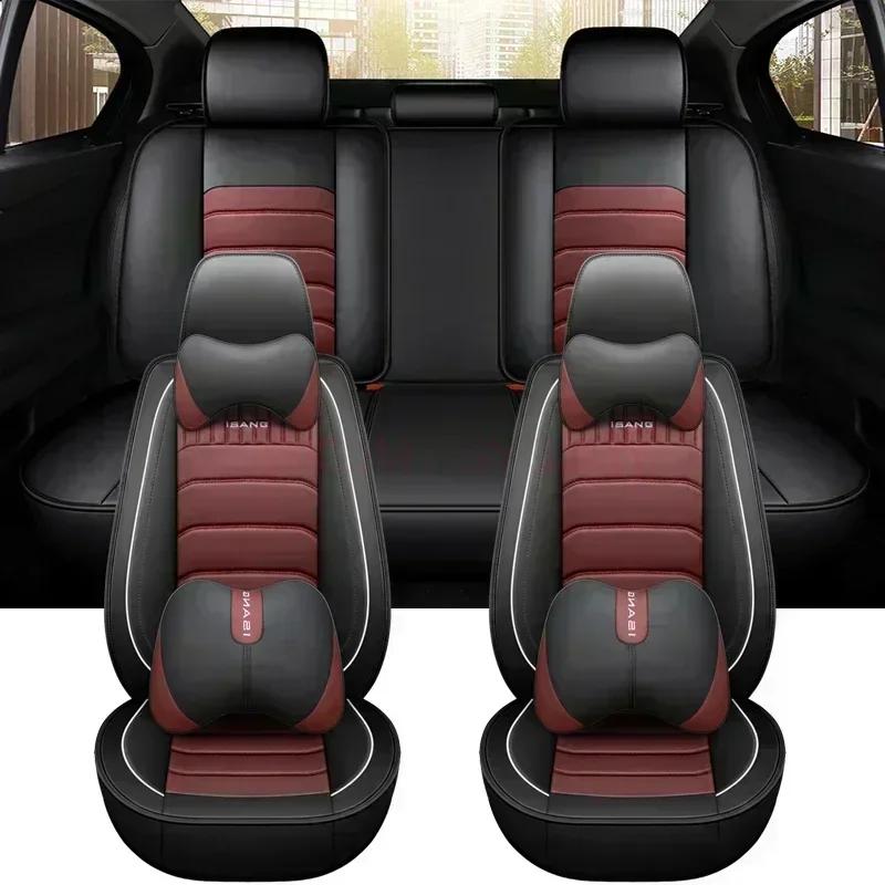 Универсальный чехол на сиденье автомобиля для Lada Priora Sedan Sport Kalina Granta Vesta Niva Largus Ваз Самара автомобильные аксессуары из искусственной кожи