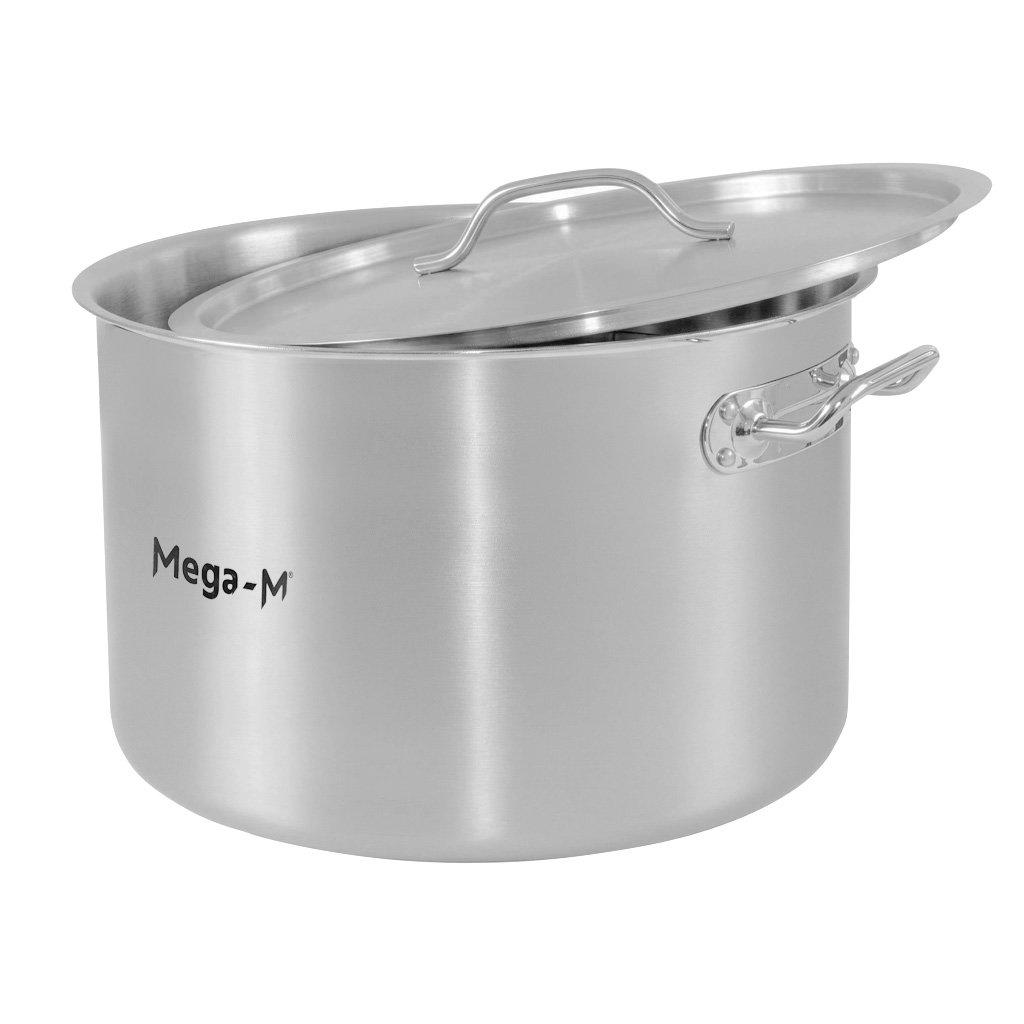 Medium Catering Pot With Lid Mega-M Standard 32L Dia. 40 Cm X H 26 Cm N