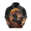 Horse Love Hoodie For Men Clothes Casual Farm Graphic Sweatshirts Horse Face Pullovers Equestrian Tracksuit Casual Male Boy Tops