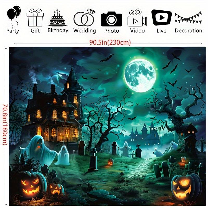 Halloween polyester background - ideal for parties, bedrooms, living rooms, outdoor banners, and photo studio backgrounds