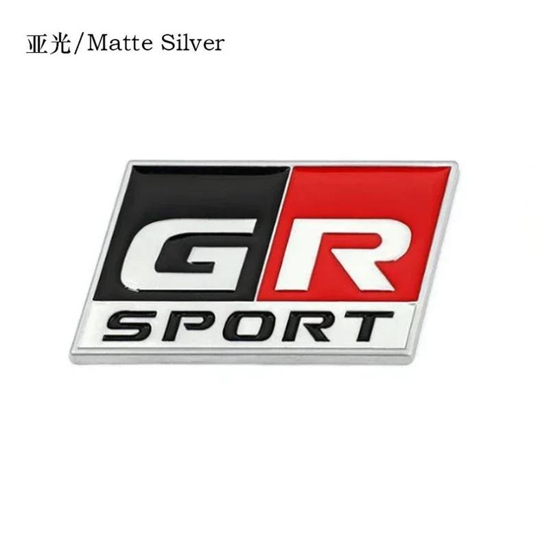 Etiquetas adhesivas metálicas 3D para coches, emblemas, calcomanías para Toyota sport GR Sport RAV4 C-HR Avensis Prado Prius, ac