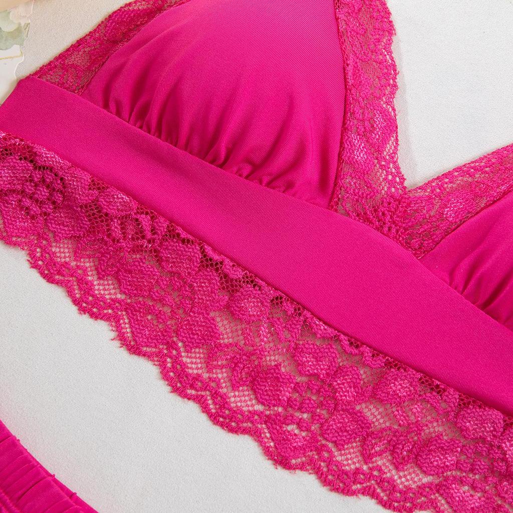 New Lace Patchwork Camisole & Shorts Pajama Set - Sexy & Comfortable Two-Piece for Women