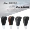 For Toyota Corolla Camry Yaris Rav4 Automatic Gear Shift Knob Leather Shifter Lever Stick For Lexus IS GS LS RX ES Models