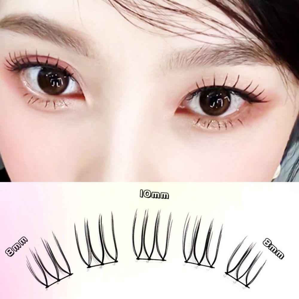 Superfine Segmented Eyelashes Bundles 10 Rows False Eyelashes Clusters  Makeup Tool