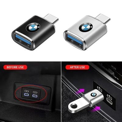 Автомобильный мини-конвертер-адаптер для зарядки Type-C на USB 3.0 Для bmw e46 e39 e90 e60 e30 f10 f11 f20 f30 g20 g30 x1 x3 x5 z4
