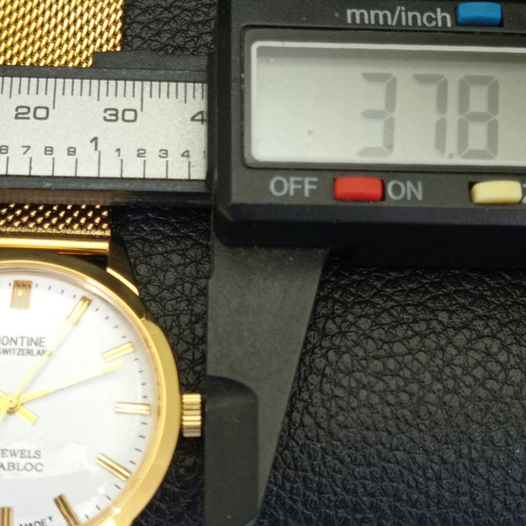 ШВЕЙЦАРСКИЕ ВИНТАЖНЫЕ МУЖСКИЕ ЧАСЫ MONTINE С РУЧНЫМ ЗАВОДОМ, ОТРЕСТАВРИРОВАННЫЕ, С БЕЛЫМ ЦИФЕРБЛАТОМ a441564-5