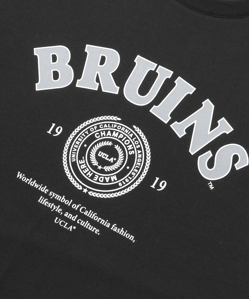 Унисекс футболка UCLA Varsity Arch Bruins с логотипом [Черная] (Uc6Sta2)