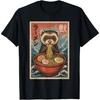 Ferret Eating Ramen Kawaii Anime Pet Lover T-Shirt