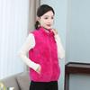 Women's Autumn and Winter Warm Hooded Thickened Loose Filled Cotton Vest Letter Printed Vests
