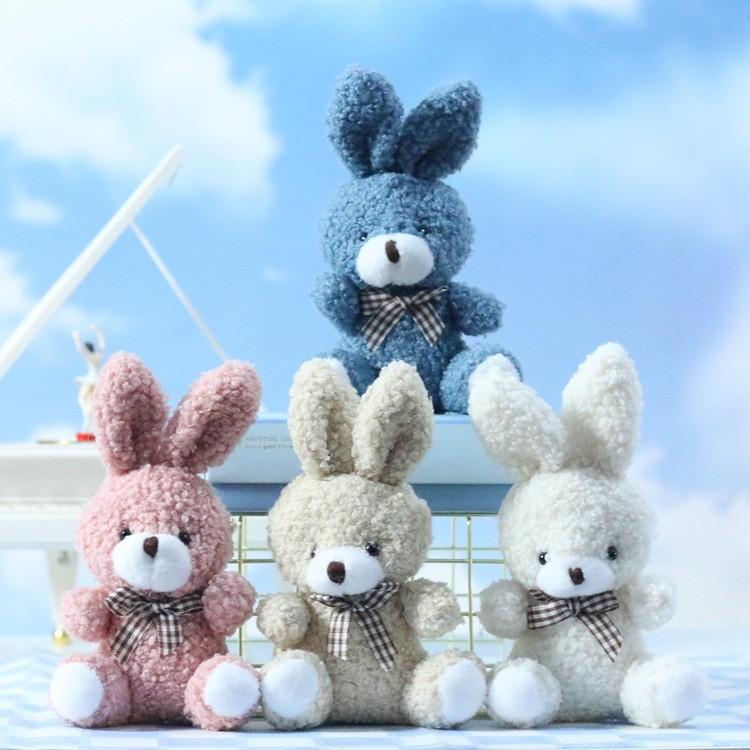 Charming Cartoon Bunny Plush Pendant Doll Perfect For Keychains And Bags