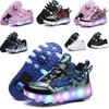Светодиодные роликовые кроссовки для зарядки через границу для всех возрастов - Колесные кроссовки в наличии