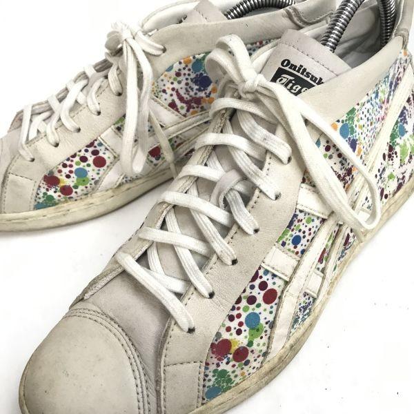 ONITSUKA TIGER THN842 SECK кроссовки средней высоты 6 24.5 белый разноцветный(ИСПОЛЬЗОВАЛ)