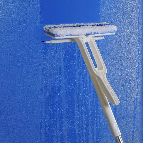 Azuma Glass Wiper for Windows and Screens, Easy-Squeeze Wiper 24F, 24cm Wiping Width, 100-145cm Total Length, Cleans Windows and Screens with Just One