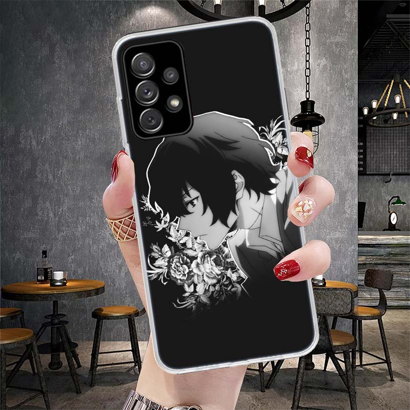 Bungo Stray Dogs Чехол для телефона Дазай для Samsung Galaxy A12 A22 A32 A52 A72 A02S A51 A50S A71 A70 A31 A20S Note 20 Ultra S10 A10S G