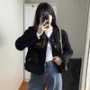 Черная маленькая ароматная куртка для женщин на раннюю весну и осень, новый корейский стиль, высококачественный дизайн, короткий кардиган, топ, модный