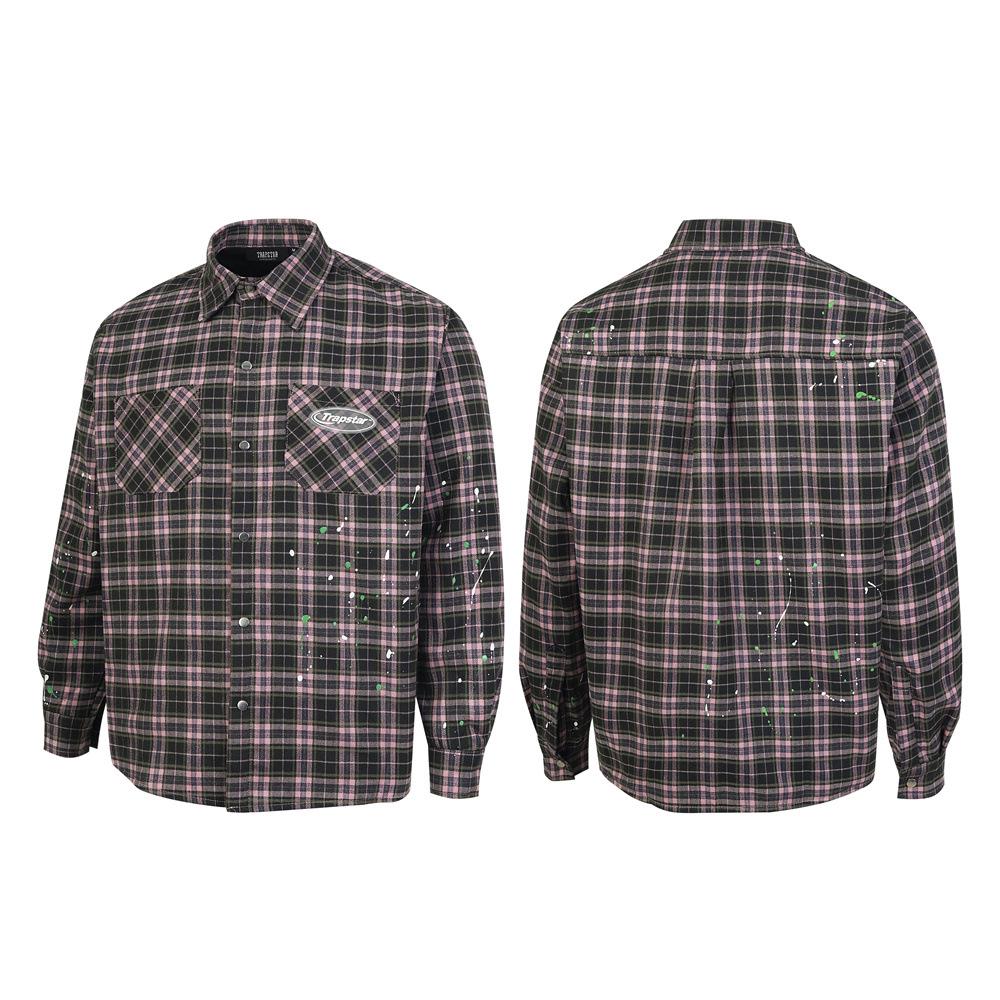 Trapstar Retro Stand Collar Blue Cotton Jacket with Small Logo Embroidery - Loose Fit Outerwear for Couples