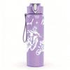 1PC Simple Deer Line Sketch Art Print 750ml Color Plastic Sports Water Bottle Leakproof Flip Straw Lid Suitable for Sports Office Home Use