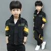 Весна Осень Костюмы для мальчиков Пальто + Брюки 2 шт./Компл. Детская Подростковая Верхняя одежда Спортивный Школьный Костюм