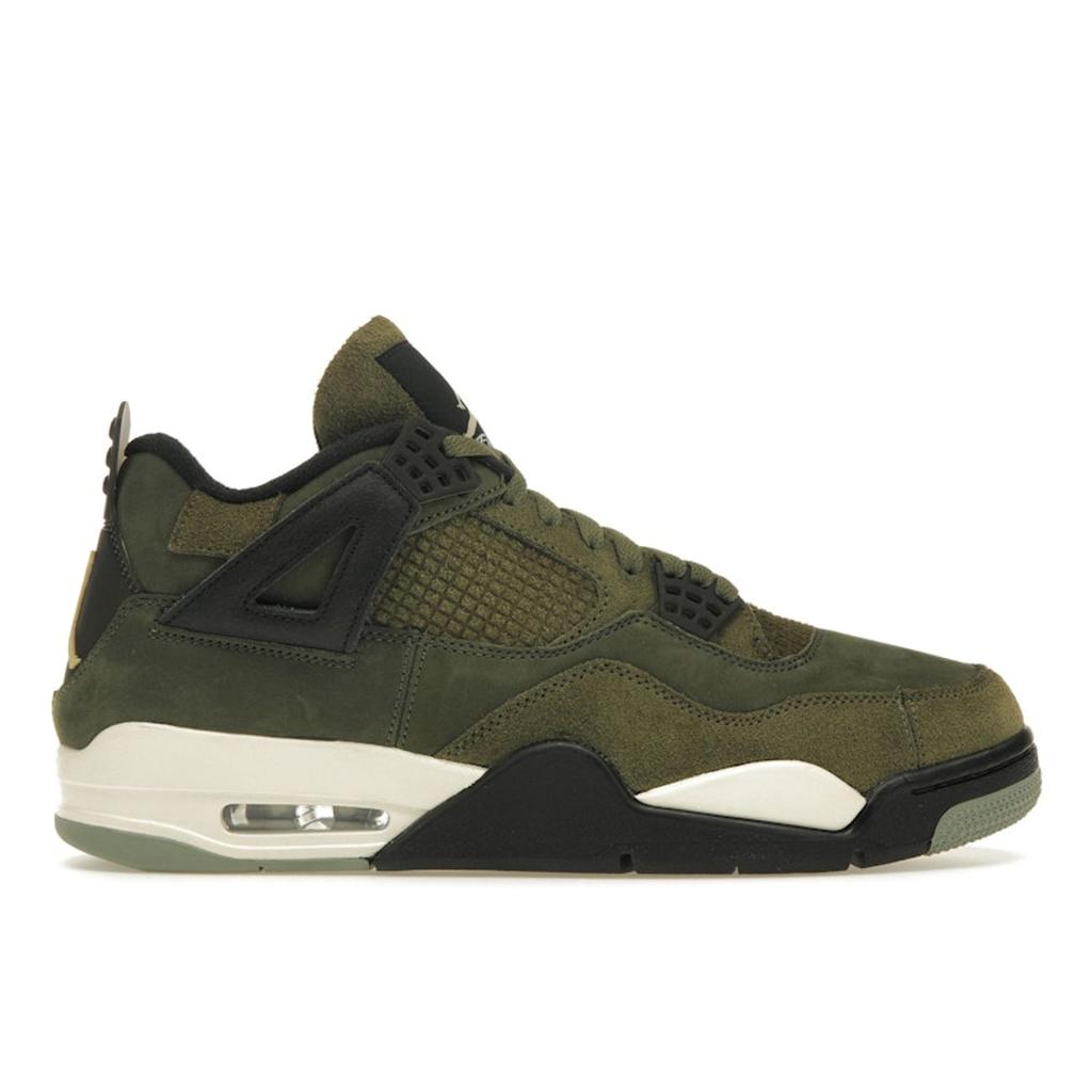Air Jordan 4 Retro SE Craft Olive Men Sneakers Green Medium-Olive Pale-Vanilla FB9927-200